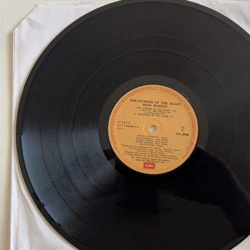 Iron Maiden The Number of the Beast LP original first press 1982 like new