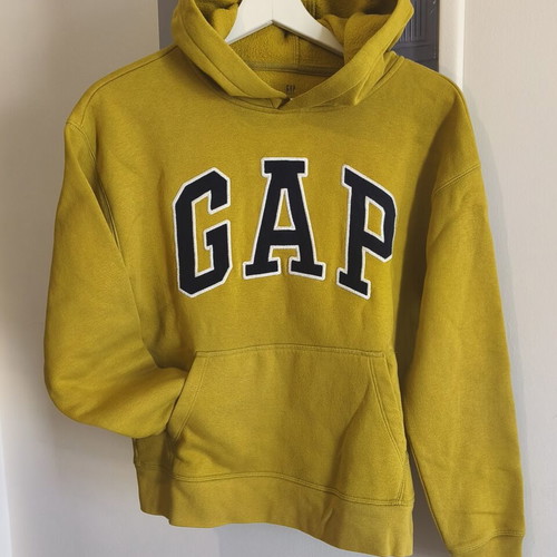Gap Kids Yellow Relaxed Logo Hoodie XL