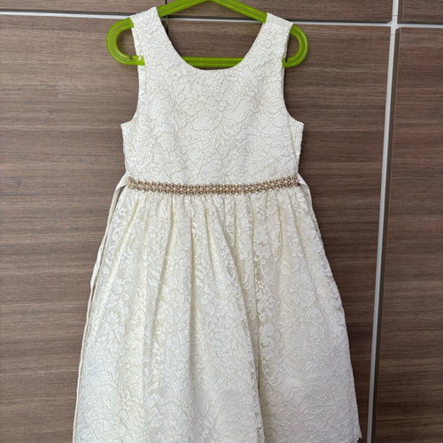 Ivory children's dress with details No7 like new