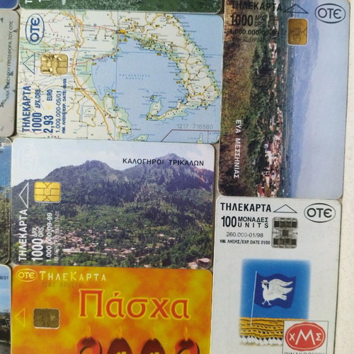 Collectible phone cards used in very good condition