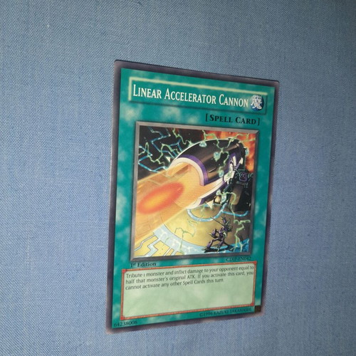 Yu-Gi-Oh! Linear Accelerator Cannon κάρτα ξορκιού καινούργια, 1η έκδοση