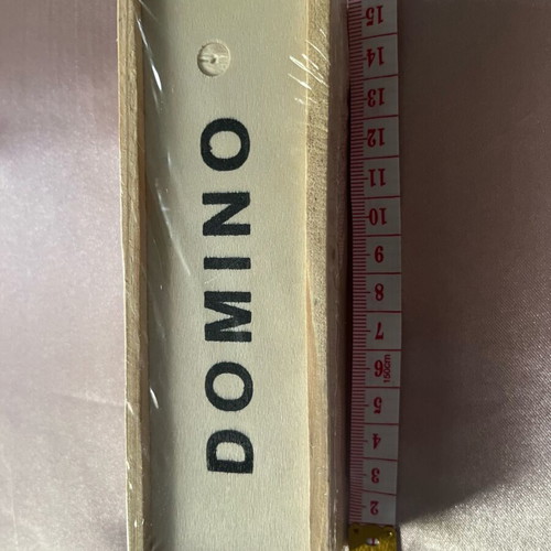 Domino game new in wooden box, classic board game