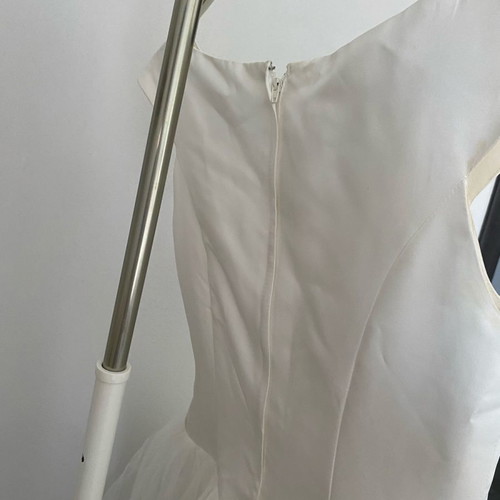Bachelorette dress used, size M, white midi