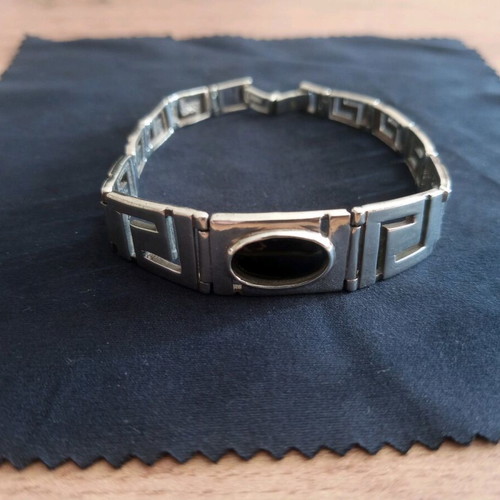 Silver bracelet 925 with tourmaline stone, like new, 28 g