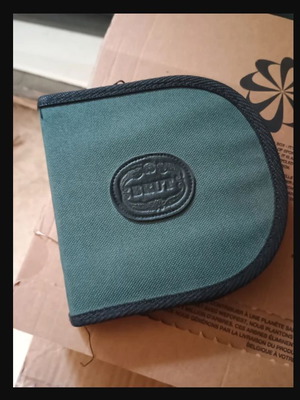 CD/DVD case for 12 discs, used, soft material