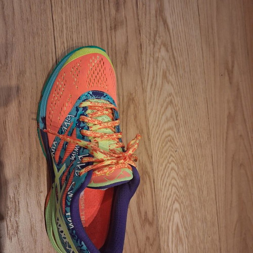 Asics women's athletic shoes, multicolor, size 40.5