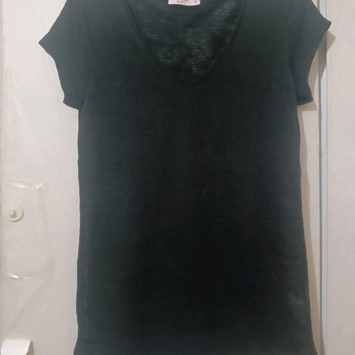 Black short-sleeve Pink Woman t-shirt like new, size S-M