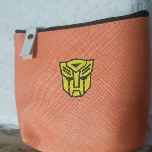 Superhero pouch new wallet type orange 12×10cm