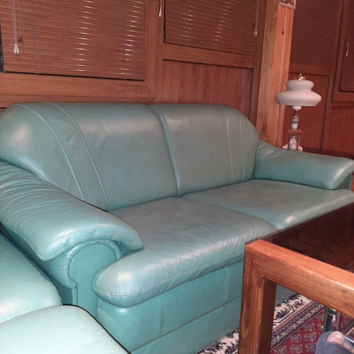Living Room Furniture Set made of Italian leather, custom order