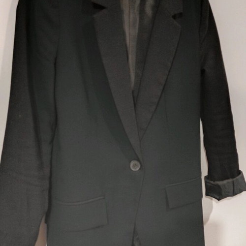Black Jacket size 34 like new, slim fit