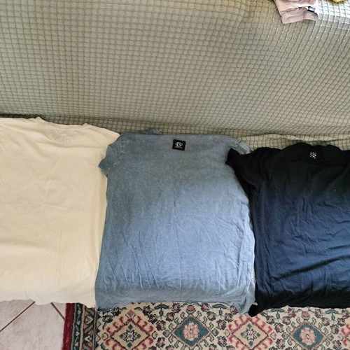 Men's t-shirts used, pack of 13, sizes S, M, L, multicolor