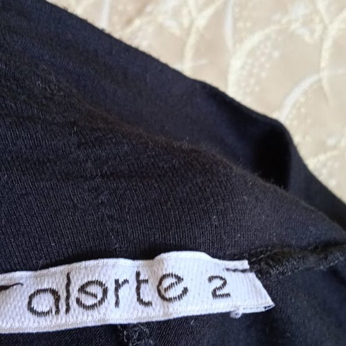 Leggings black used, soft viscose with pockets, size L