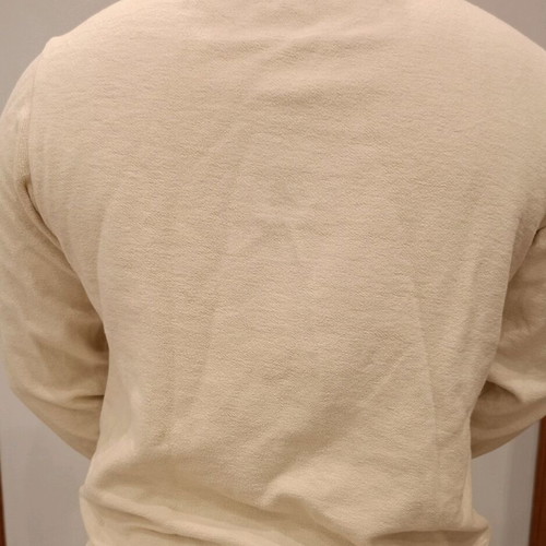 Unisex Stüssy cream mock neck sweatshirt used with embroidered logo
