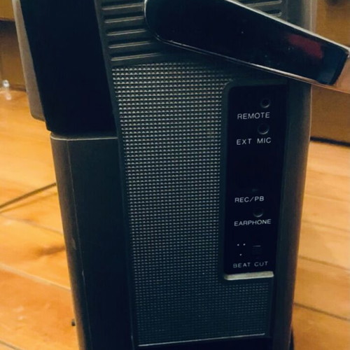 JVC radio cassette TV 1971 vintage portable player