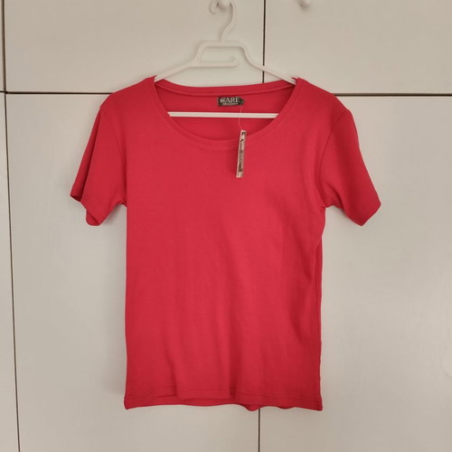 Red top blouse new, cotton, size Small Medium