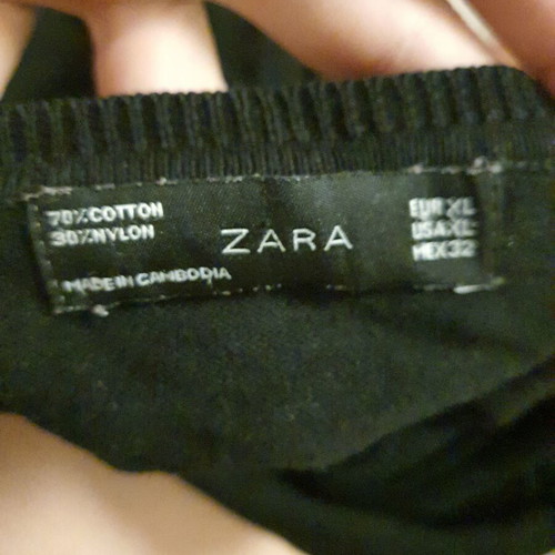 Zara thin black cardigan like new, with buttons, size XL