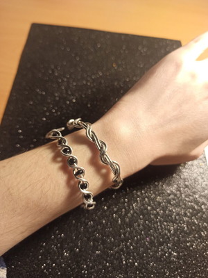 Alternative handmade bracelet stainless wire adjustable size