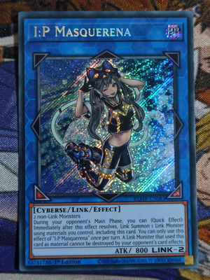 I:P Masquerena Secret Rare Yu-Gi-Oh! Link Monster карта
