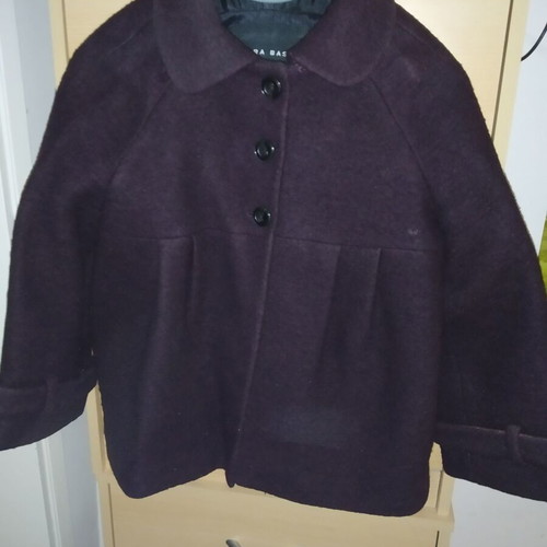 Zara short jacket used, size M, purple