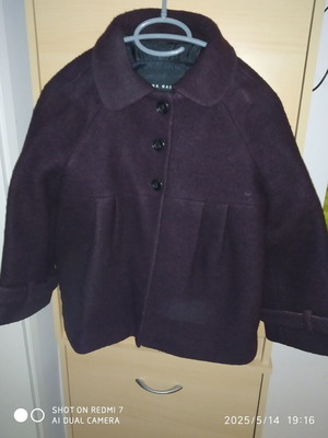 Zara short jacket used, size M, purple
