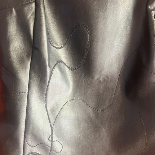 Leather pants and top made to order, size S, black