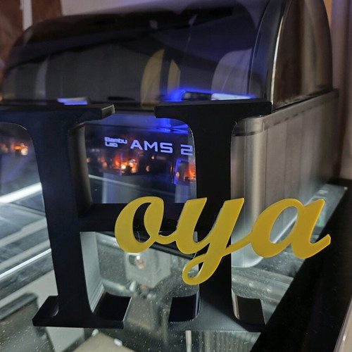 Personalized decorative item made to order, 3D print in PLA