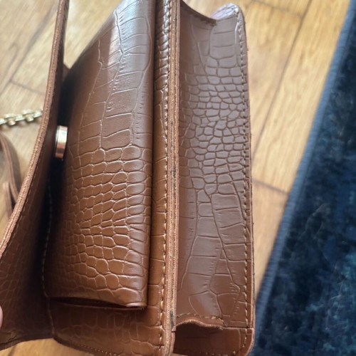 Laura Ashley backpack bag new, brown and gold