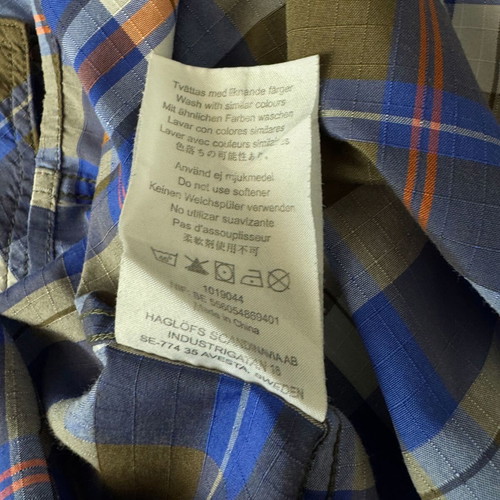 Haglöfs men's trekking shirt size L used, multicolor