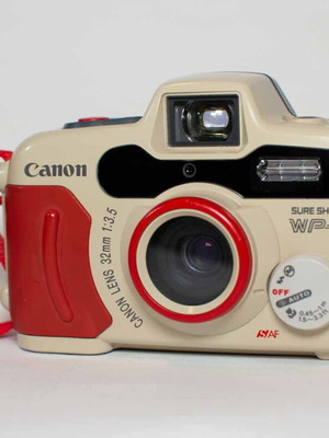 Canon Sure Shot WP-1 analog camera used