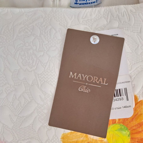 Mayoral Girl Dress Size 10 New, Formal White
