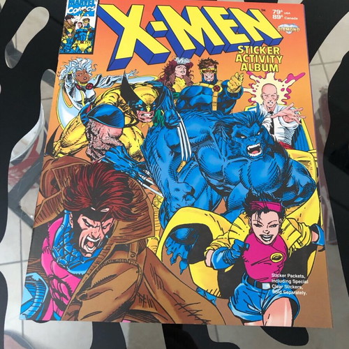 X-Men ‘92 Jim Lee Sticker Album like new with 156 stuck stickers