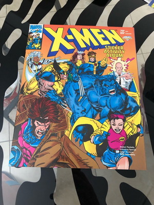 X-Men ‘92 Jim Lee Sticker Album like new with 156 stuck stickers