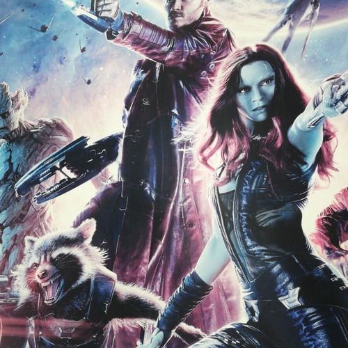 Guardians of the Galaxy poster used, size 98.5x68 cm