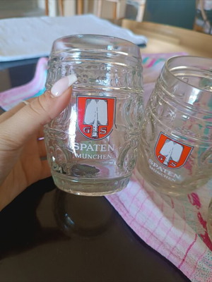 Spaten München Vintage Beer Mugs Set of 3 Like New