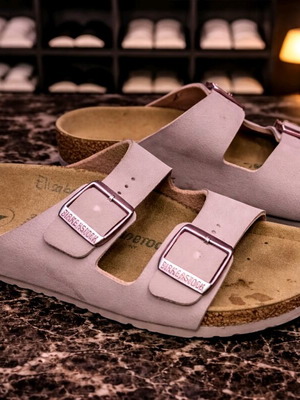 Birkenstock N 32 δερμάτινα σανδάλια σαν καινούργια, παιδικά, ροζ