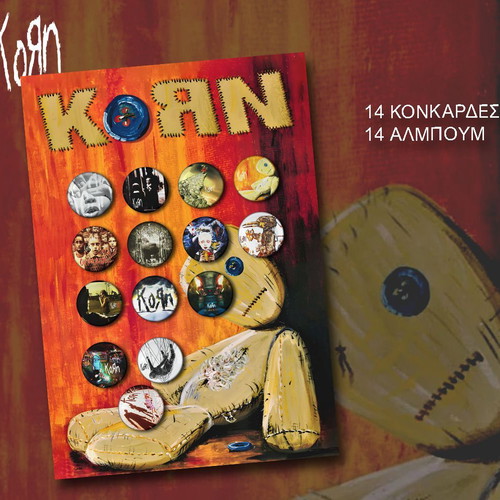 KORN set of 14 pins 2.5cm and Follow the Leader poster new