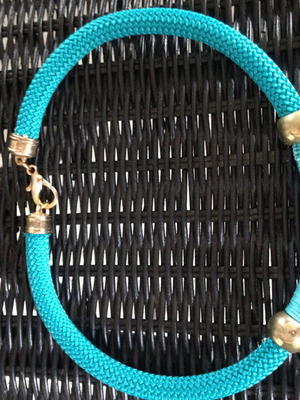 Handmade necklace new, sea blue love