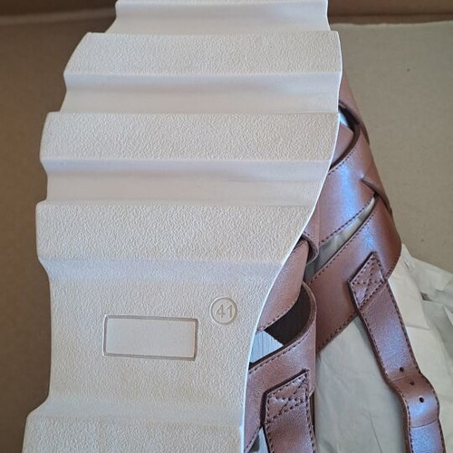 About You Hanna leather women's sandals size 41 new, brown