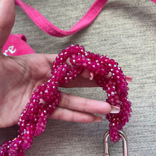 Juicy Couture Blossom chain crossbody bag like new, pink