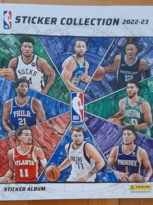 NBA Basketball 2022-2023 sticker album with 507/511 stickers like new