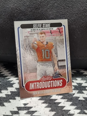 Bo Nix 2024 Panini Absolute Rookie RC Introductions Selfie Stare card new