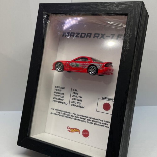 Hot Wheels Mazda RX-7 FD with custom frame new