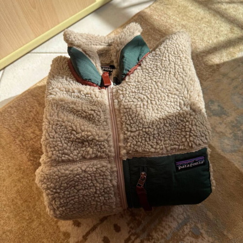 Patagonia fleece jacket used, beige, size L