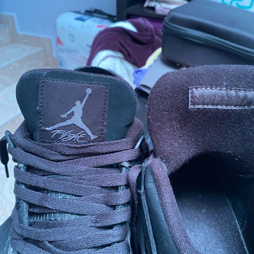 Jordan 4 Black Cats new, size 45, black casual shoes