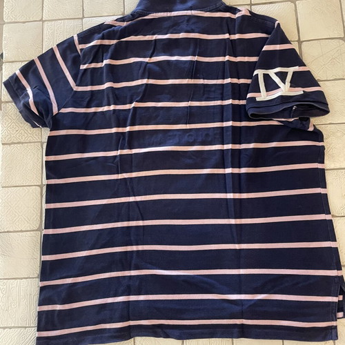 Polo Ralph Lauren shirt used, blue and pink, size XL