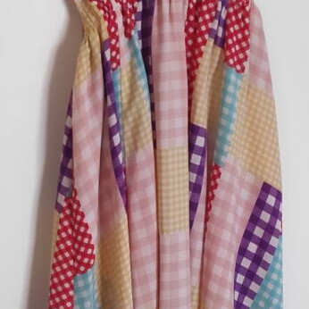 Checked midi multicolored dress Sourloulou one size