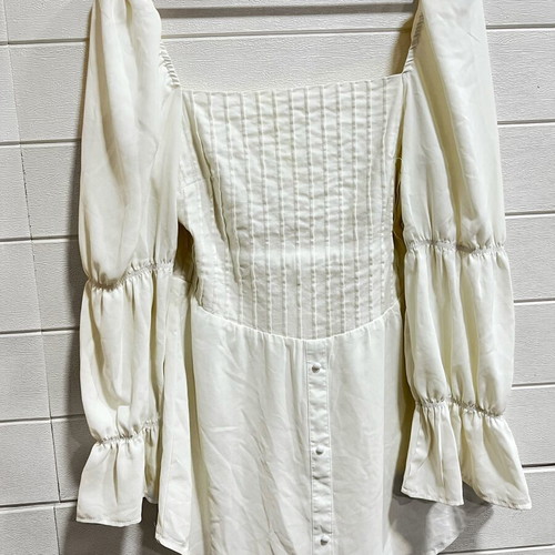 Missguided dress used, size L, white and beige