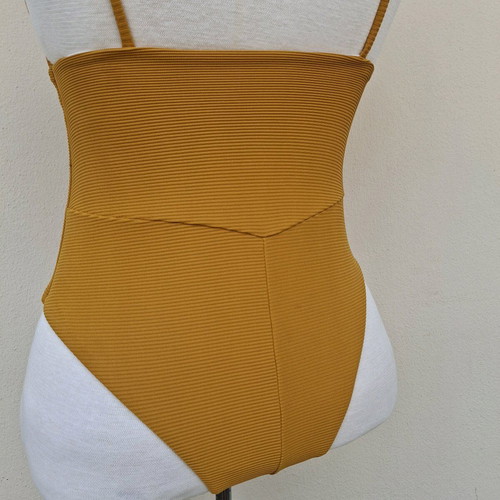 One-piece swimsuit, yellow, size S