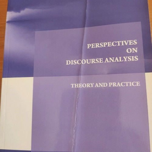 Perspectives on discourse analysis used book
