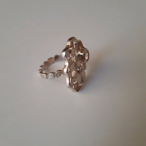 Silver ring used with original design